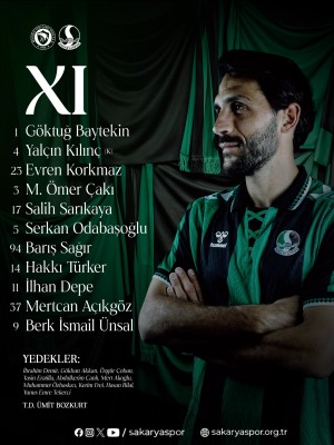 Sakaryaspor’un Beyoğlu Yeni Çarşı 11’i belli oldu!